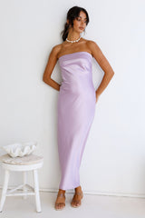 Gleam In Gold Maxi-Kleid Lila