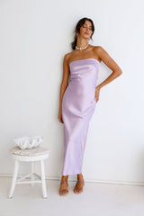 Gleam In Gold Maxi-Kleid Lila