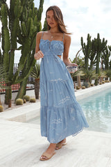 Maxikleid "Göttliche Energie" Blau