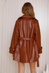 Kiss Of Venus Trenchcoat Braun