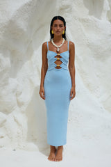 RUNAWAY THE LABEL Normani Midikleid Eisblau