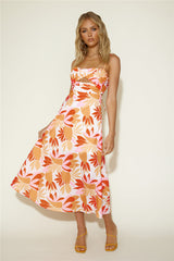 Sommerliebe Maxikleid Orange