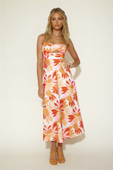 Sommerliebe Maxikleid Orange