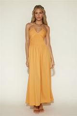 Maxikleid „Cross My Heart“ Orange