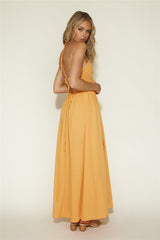 Maxikleid „Cross My Heart“ Orange