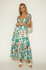 Afternoon Glow Maxi Dress Floral