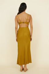 Artemis Midi Dress Brown