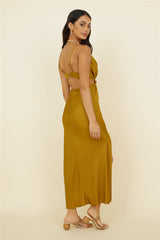 Artemis Midi Dress Brown