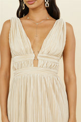 Jupiter Calling Maxi-Kleid Beige