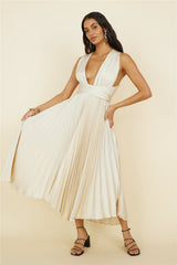 Florentina Midikleid Champagner