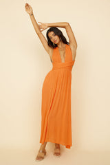 Skyfall Midikleid Orange