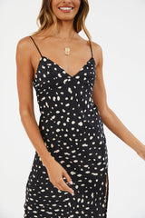 Gerades Midi-Kleid