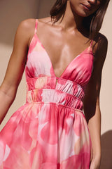 Perfektes Party-Maxikleid Pink