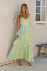 Breezy Meadows Maxikleid Grün