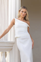 Elegantes Off-Shoulder-Top in Weiß