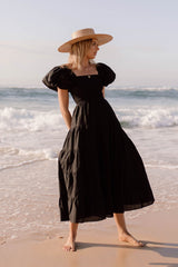 Adela Maxikleid Schwarz